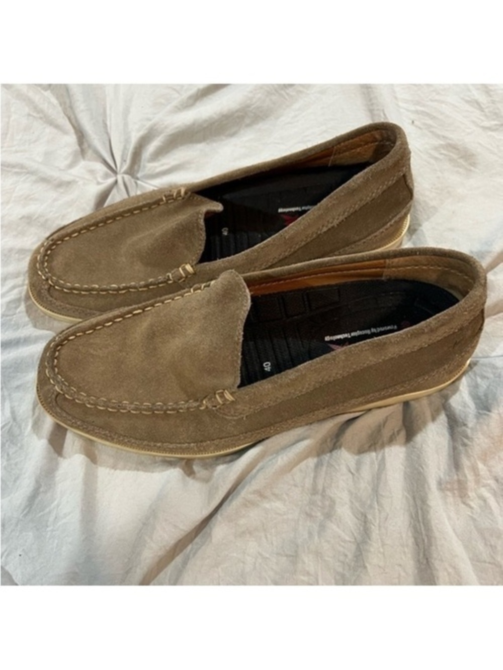 FRYE Men's Brown Suede Loafers Mens 7.5/ 40 eu